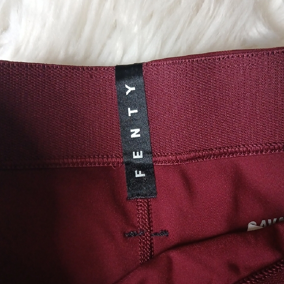 Fenty Beauty Red Leggings with Elastic Waistband - Picture 2 of 11